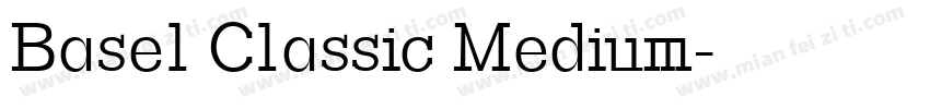 Basel Classic Medium字体转换
